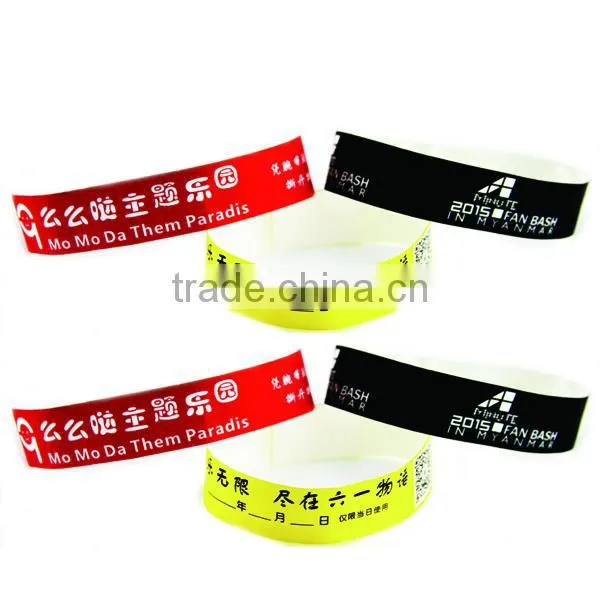 Soft RFID Programmable Paper Wristband for Events Tickets photo-4