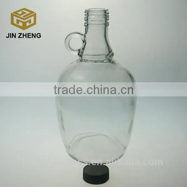 China Suppliar 1.5L Clear Wine Glass Bottle With Handle photo-4