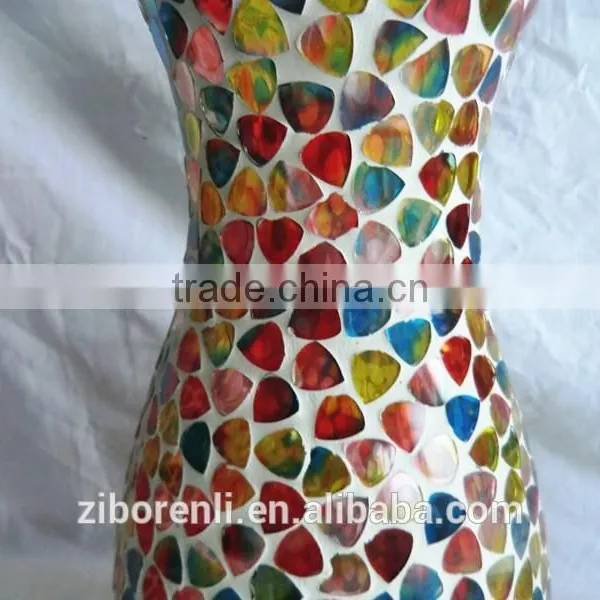 Wedding Favors Shapes Colored Mosaic Murano Art Glass Vase photo-4