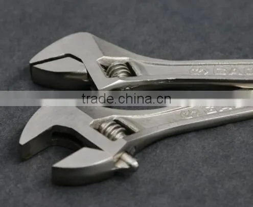 Wide Mouth Tube Live Nickel Plated Spanner Wrench Adjustable Spanner Nut Wrench Pipe Wrench photo-2
