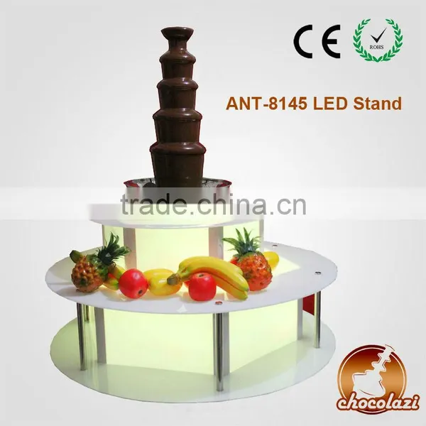 CHOCOLAZI ANT-8145 Acrylic Color LED BASE of Chocolate fountain display
