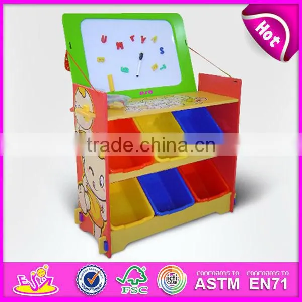 2015 New Wooden Toy Organizer for Kids With 12 Bins, Popular Colorful Storage Box and Hot Sale Storage Box W08C034 photo-5