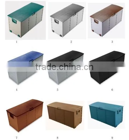 Hot Sale Garden Plastic Storage Box Outdoor With 2 Wheels and Handle photo-3