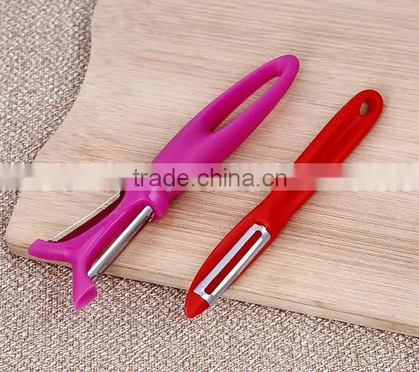 PP Handle Stainless Steel Fruit Apple Grater Vegetable Peeler photo-2