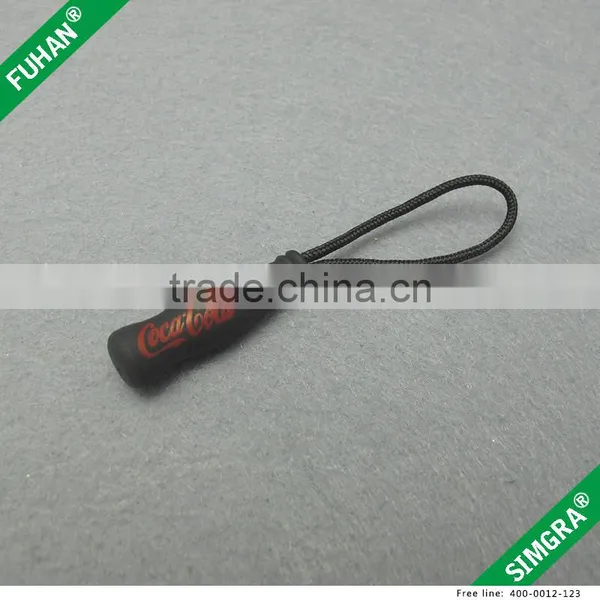 Popular Shape Brand Logo Durable PVC Zipper Sliders for Apparel photo-2