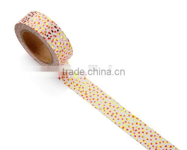 Gold Foil Polka Dot Masking Tape photo-4