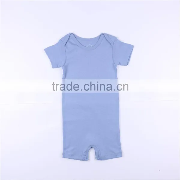 Hot Sale Short Sleeve 100% Cotton Baby Jumpsuit photo-3