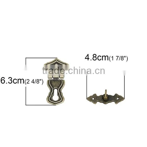 Zinc Based Alloy & Iron Based Alloy Case Locks Antique Bronze 6.3cm X3.9cm 4.8cm X1.6cm photo-2
