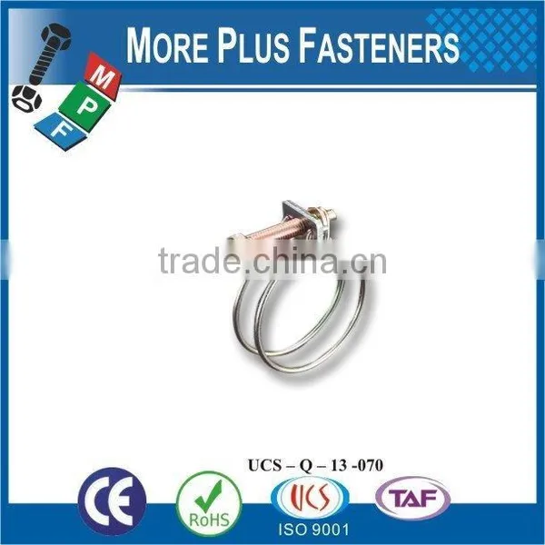 Made in Taiwan Stainless Steel Thin Hose Clamp Flexible Hose Clamp Double Wire photo-4