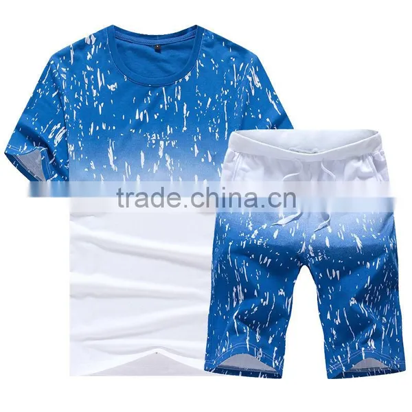 New Products Stylish Short Sleeve T-shirt and Pants Set