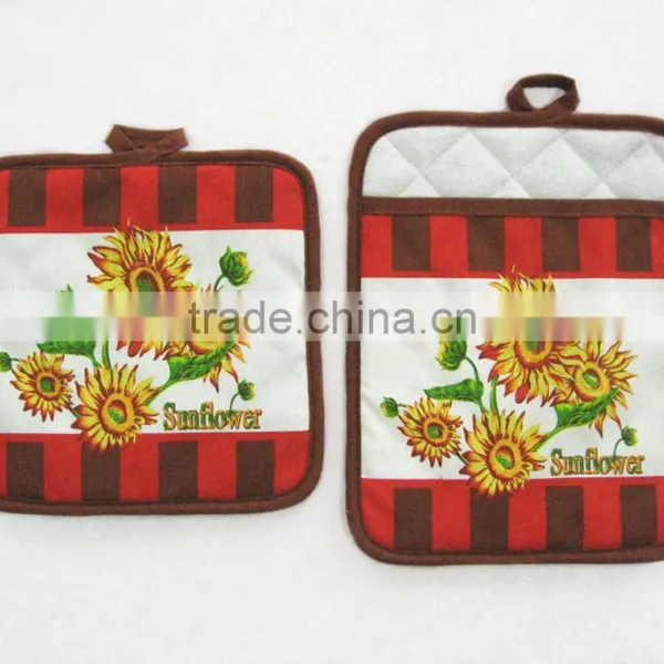 Heat Resistant Promotional Pot Mitt 100% Cotton Pot Holder For Kitchen photo-5