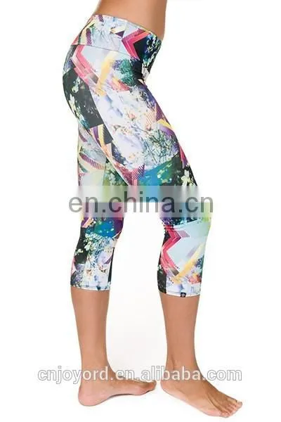 Printed Knitted Leggings/ Stretch Yoga Pants photo-5