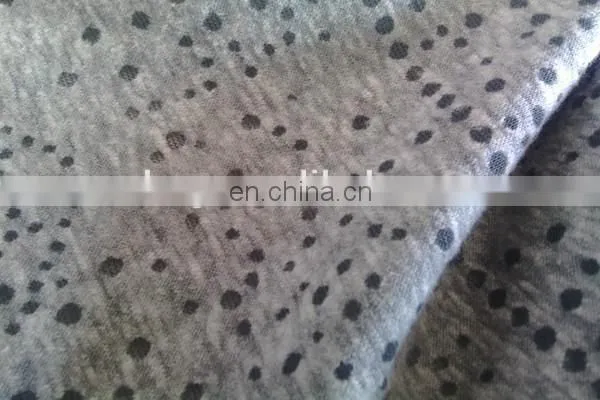 Winfar Textile 60 % Cotton 40 % Polyester Knit CVC Snow Print Burnout Fabric photo-6