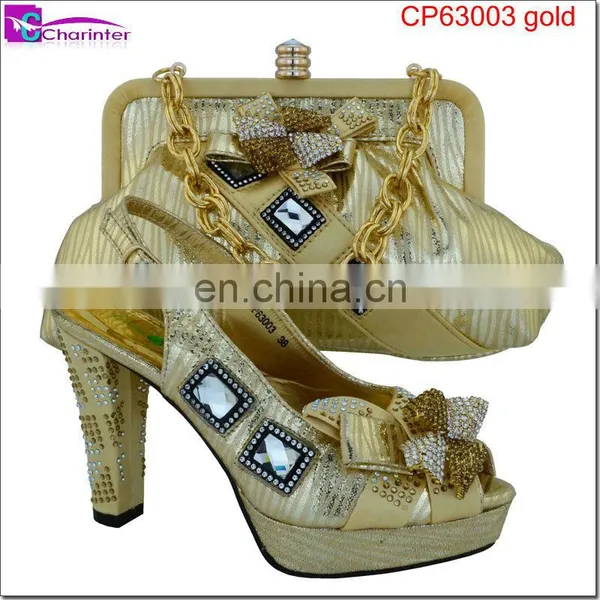 Italian Shoes and Bags to Match Women Ladies Shoes Wholesale African Shoes and Bag photo-4
