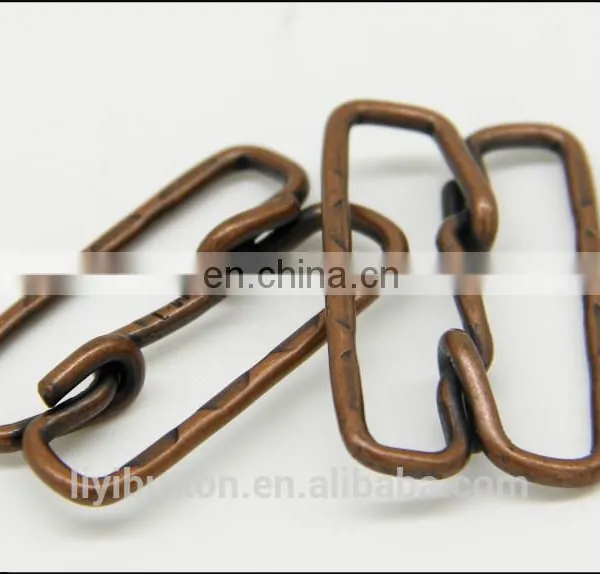Customized Zinc Alloy Metal Belt Buckle for Decoration, Light Black Nickel Garment Buckle photo-4