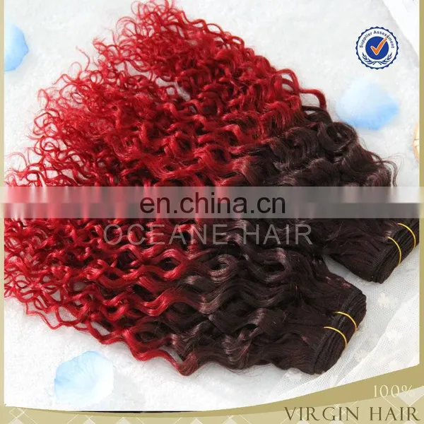 Afro Kinky Curly Weaving Hair Curly Red Weave Hair photo-3