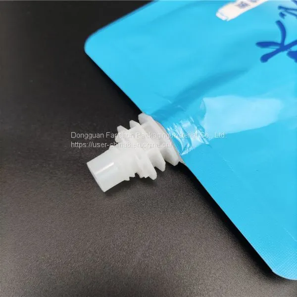 300ml Mineral Water Plastic Filling Bag China Manufacture/Herbal Tea Suction Nozzle Bag/Food Grade Material photo-4