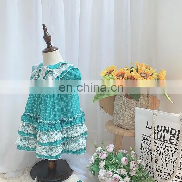 Spanish Lolita Princess Dress Baby Girl Clothes Lace Stitching Sweet Cute Dress for Girls Birthday Easter Dress Vestidos photo-3