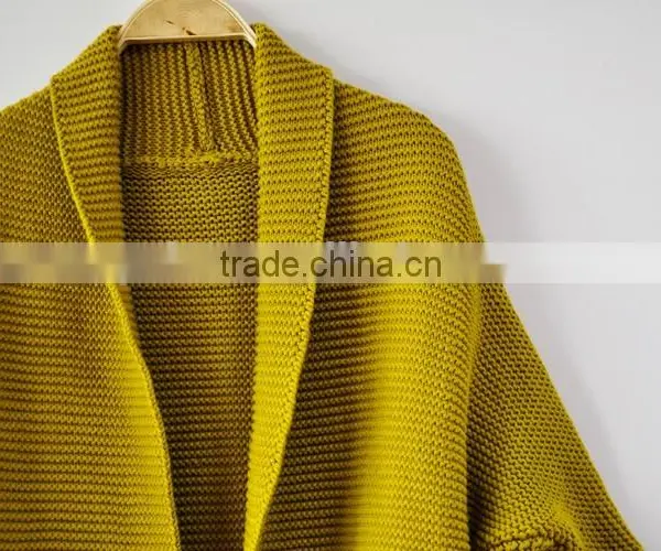 Solid Color Sweater Cardigan Women's Winter Coat Sweater photo-3