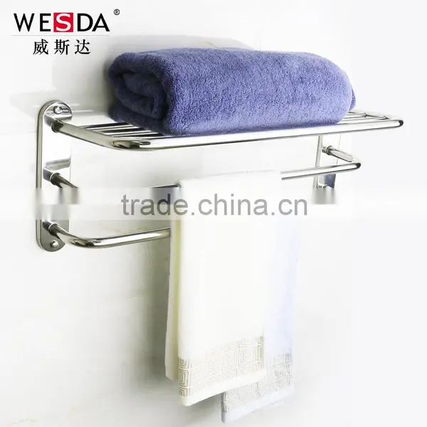 Stainless Steel Bath Towel Rack Free Standing Towel Racks 8634 photo-2