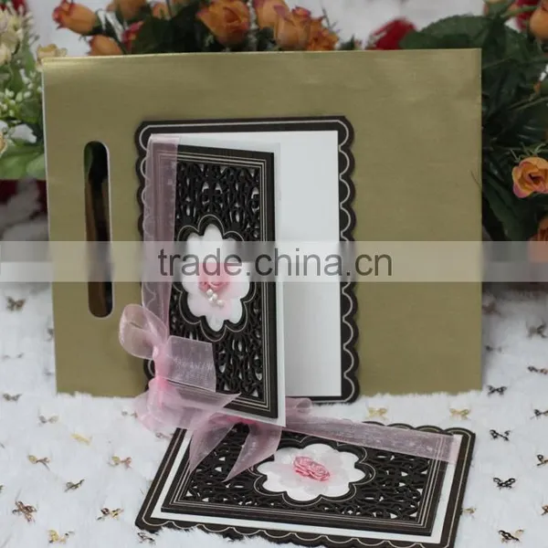 Wholesale Wood Laser Cut Lovely Handmade Wedding Card Designs photo-6