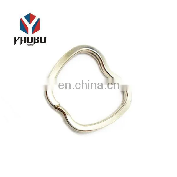 Wholesale Good Quality Metal Supplier Appled Shaped Key Ring photo-3