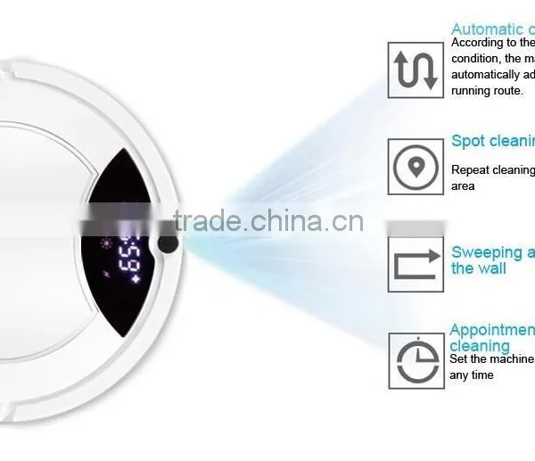 2016 New Arrival Robot Vacuum Cleaner Dry and Wet Anti Falling Robot OEM Factory photo-5