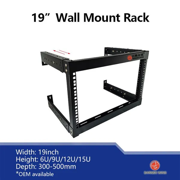 FACTORY OEM WS05-F5 4U/6U Network Wall Cabinet 19inch Installation Wall Mount Threaded Extendable Rack for Network Rack Equipment 6U/9U/12U/15U