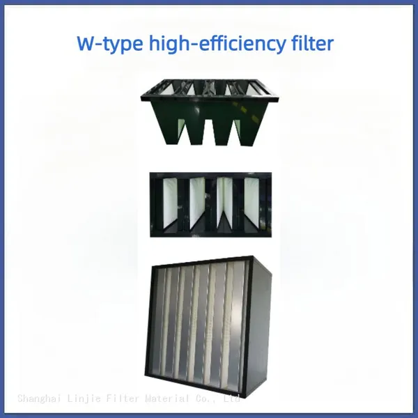 V-shaped Plastic Frame Filter W-shaped High-efficiency Filter Screen photo-4