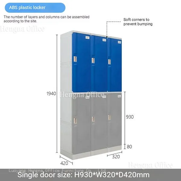 ABS Storage Locker-PCL764 |DIY Combined Adjustable Laminates & Built-in Storage Box for University Hallway Library-Hengna