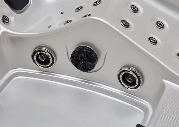 Acrylic Whirlpool Bath With LED Waterfall, Bluetooth Speaker Pillow Massage Bathroom Tub photo-5