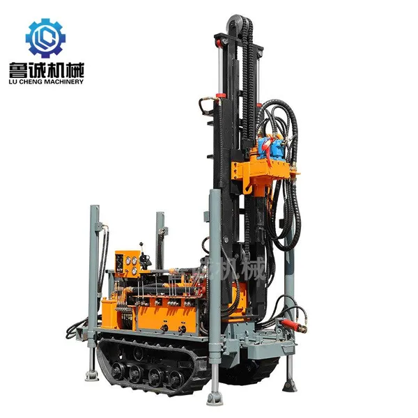 200m Tracked Pneumatic Drilling Rig, Diesel Powered Hard Rock Water Well Drilling Rig, Rural Water Supply Drilling Equipment photo-5