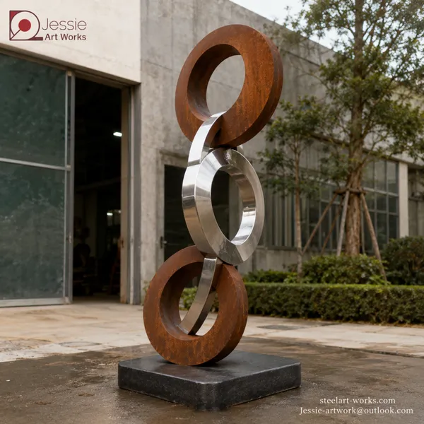 Corten Steel Outdoor Sculpture for Villa Garden photo-5