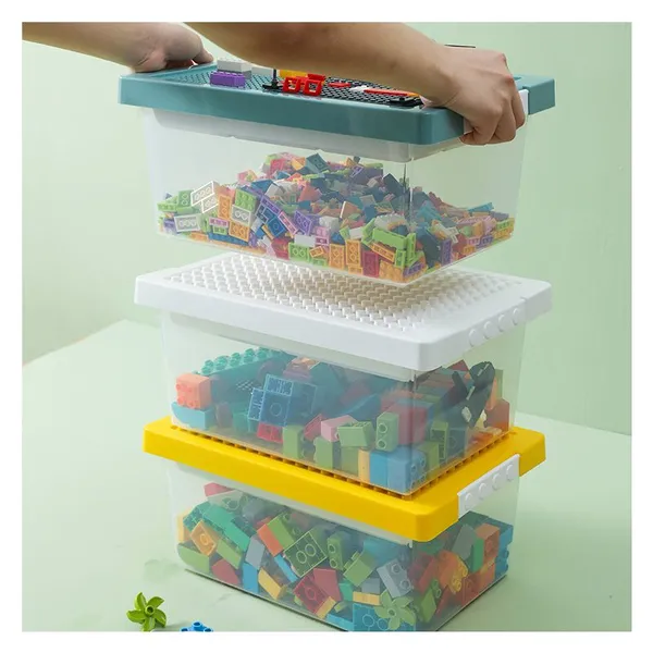 Stackable Colourful Plastic Storage Box for Legoing and Toys photo-2