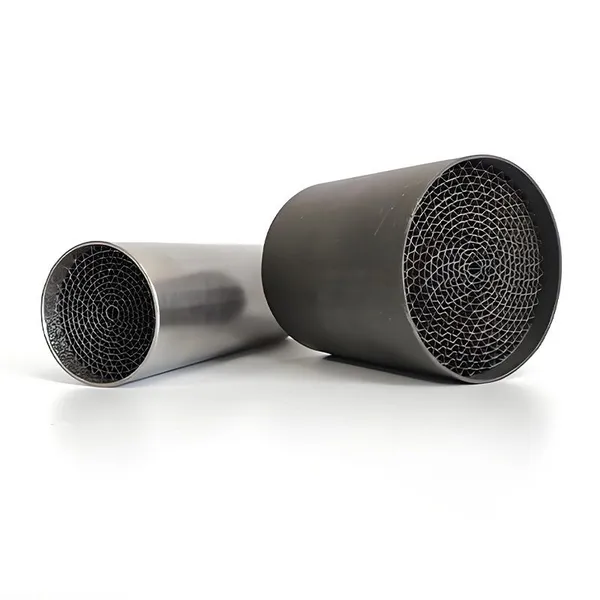 Universal New High Flow Metal Catalytic Converter for Automotive Exhaust EU 5/6 Compliant Three Way Catalyst photo-4