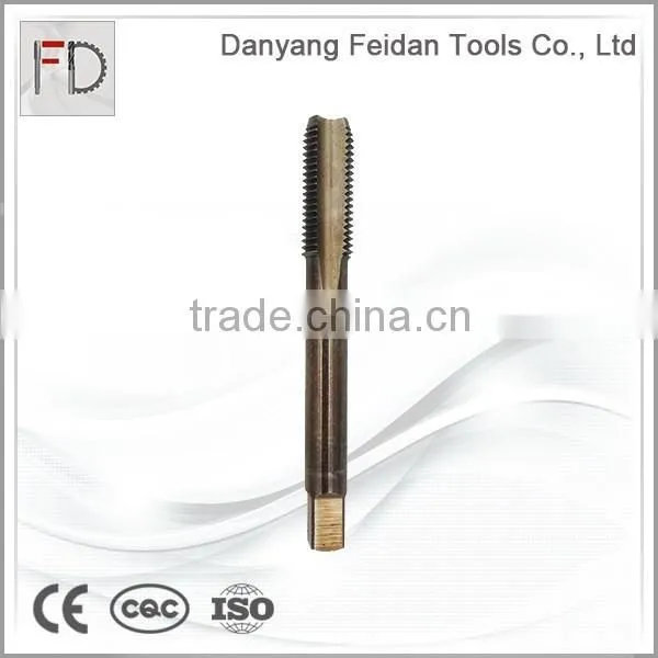 Metric Straight Flute Threading Tap with Gold Thread Oxide Finish