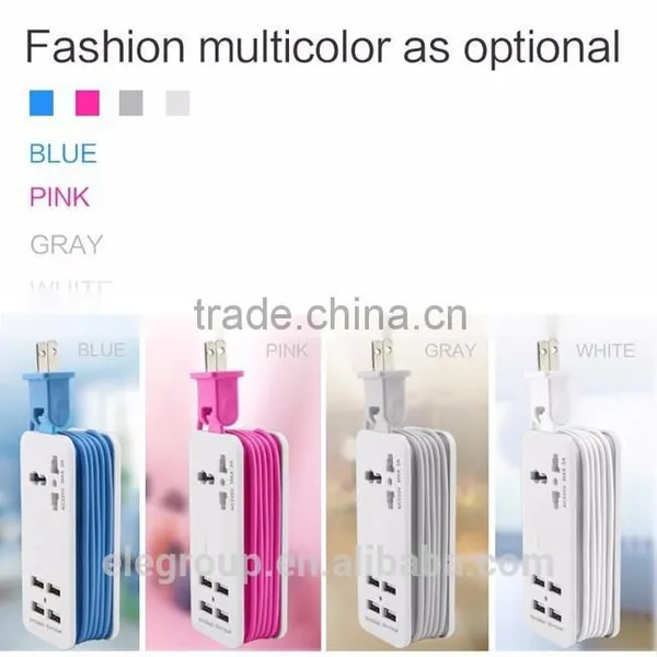 A Charger With 4 Usb Ports Smart Rapid Charger for Mobile Phone/tablets/camera/video Games/home photo-3