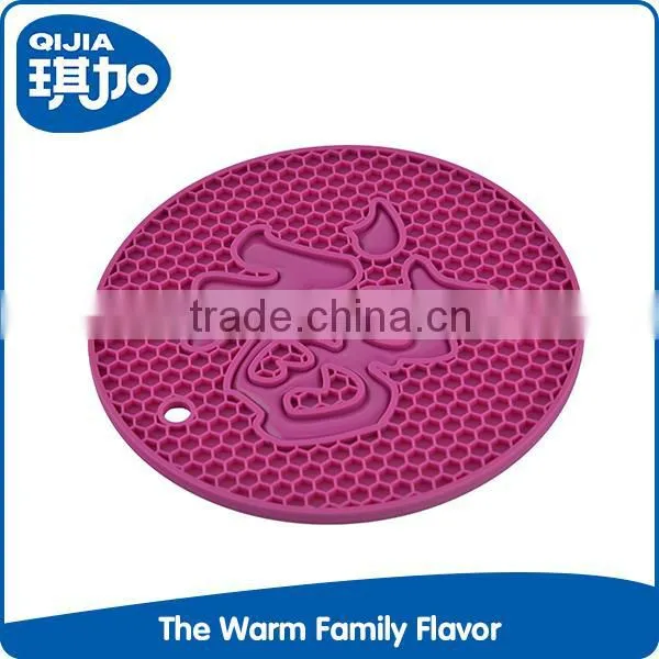 Easy Cleaning Custom Plastic Round 3d Placemats