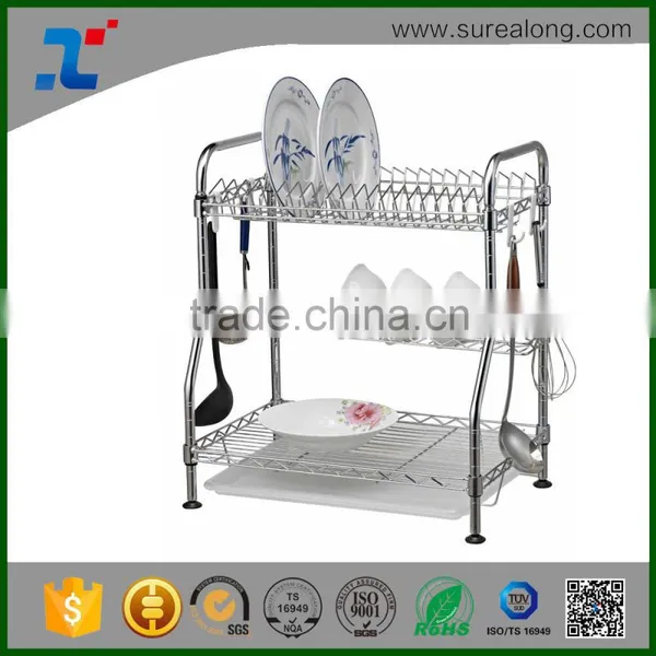 SUREALONG High Quality Home Storage Kitchen Organization Metal Wire Shelving photo-6