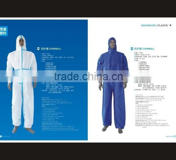 Disposable Ebola Protective Suit Coverall Overall photo-4