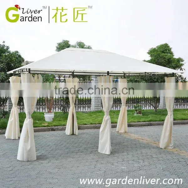 Hot Sell 3x4m Steel Outdoor Garden Gazebo With Sidewall