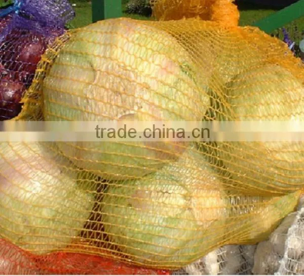 50x80cm Cheap and Good Quality Yellow Hdpe Raschel Mesh Net Bags for Vegetables and Fruits photo-2