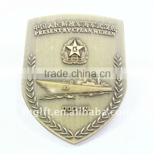 Military Metal Medal With Antique Bronze