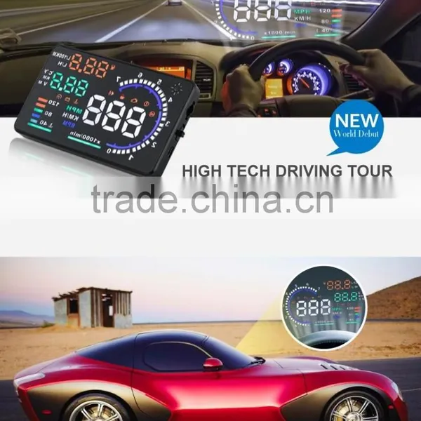 A8 5.5 inch Car OBD II Head Up Display Warning System Vehicle-mounted