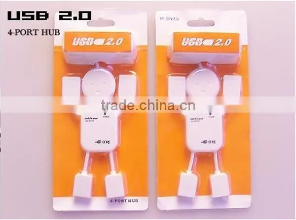 J212 EXW Price Four USB Distributor USB 2.0 Humanoid HUB Usb Splitter Wholesale photo-6