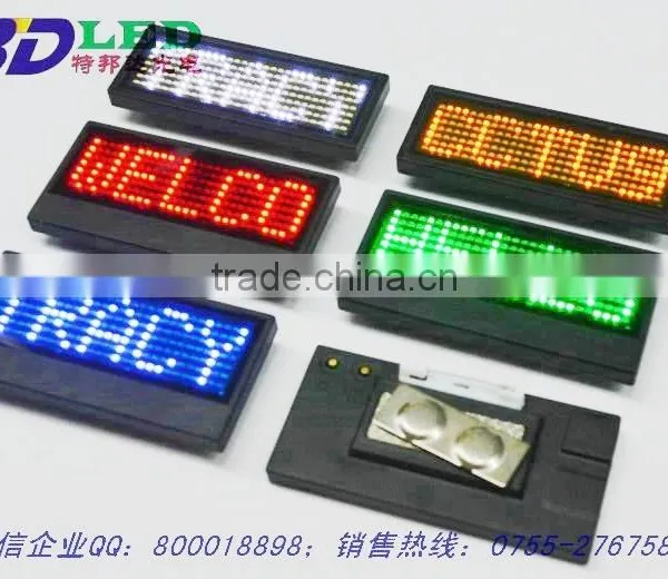 B729 Red Led Name Card,led Car Mini Led Display,car Message Sign photo-3