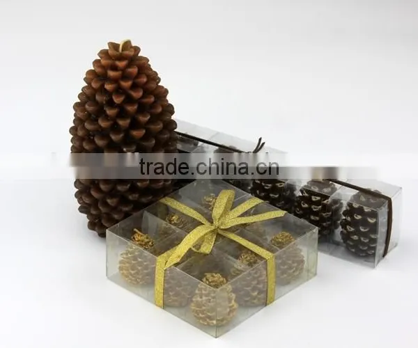 New Christmas Decoration Candle / Snow Flake Shaped Engraved Candle photo-4