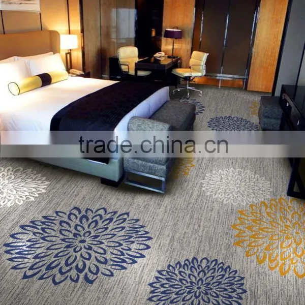 High Quality Luxury Warmth Fireproof Polyester Yarn Hotel Hall Corridor Carpet Customize Pattern Star Carpet photo-3