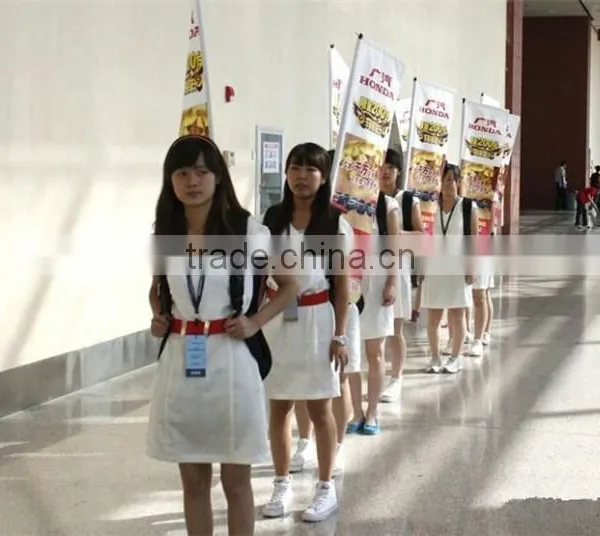 Fashion Shape Fiber Backpack Flag Banner Stand photo-6