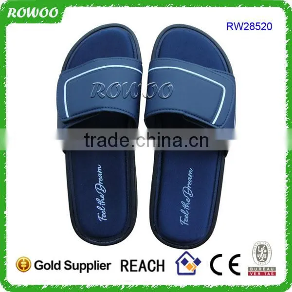 High Quality Memory Foam Bedroom Slippers Custom Designs Mens Slide Sandals photo-6